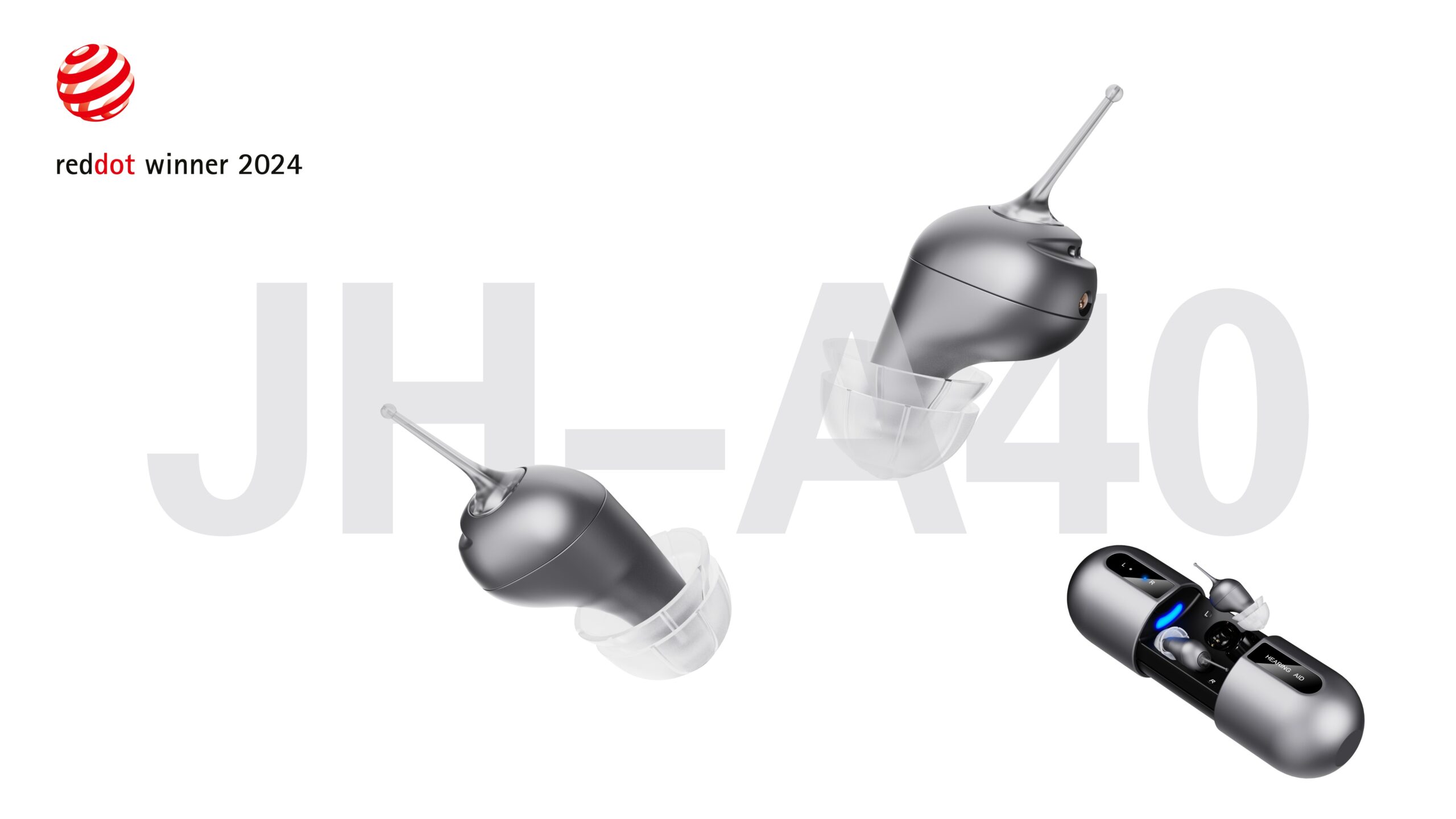 JINGHAO JH-A40 Red Dot Award 2024 CIC Hearing Aid